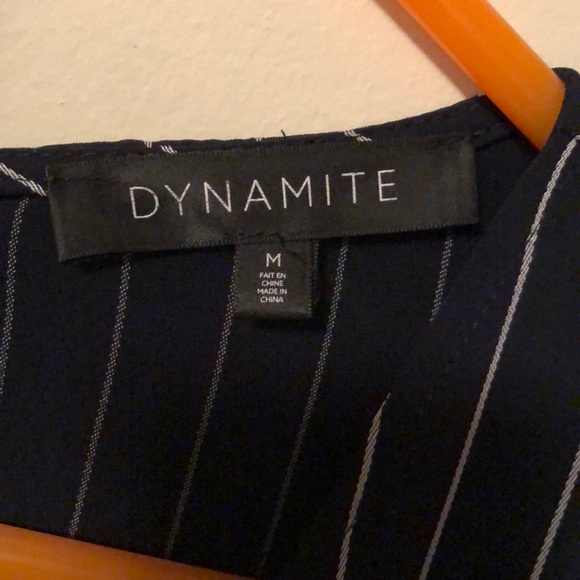 Dynamite Medium Pin Stripe Wrap Jumper - Picture 3 of 3